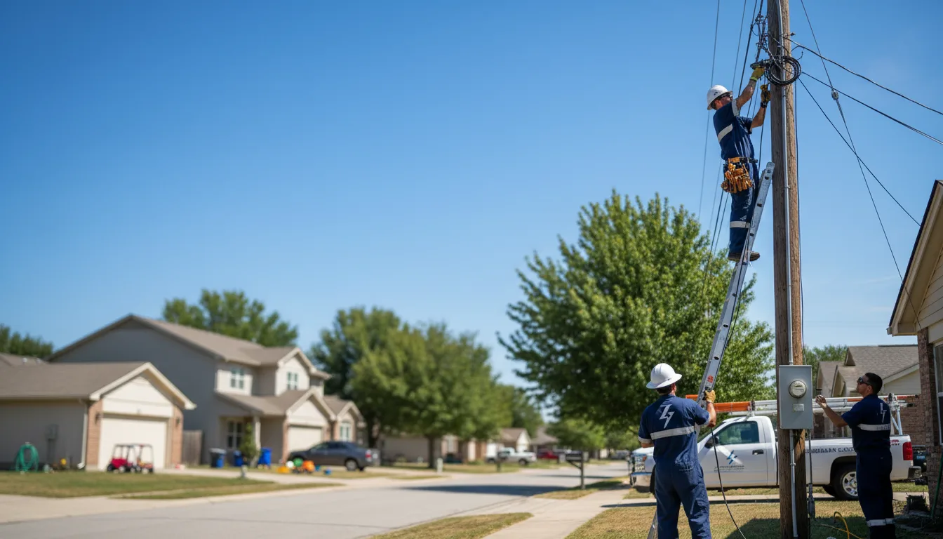 Residential electrician providing installation services in Fairmount, ND